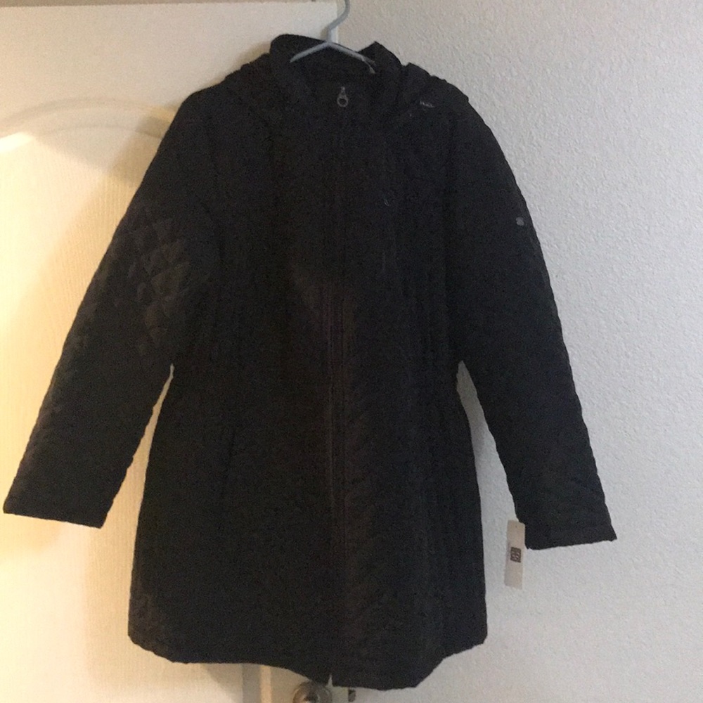 Black Quilted Coat